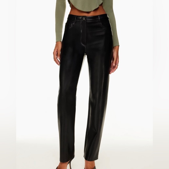 Aritzia Vegan Leather Melina Pants - Picture 1 of 3